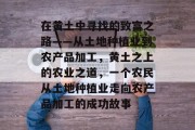 在黄土中寻找的致富之路——从土地种植业到农产品加工,黄土之上的农业之道,一个农民从土地种植业走向农产品加工的成功故事 在黄土中寻找的致富之路——从土地种植业到农产品加工,黄土之上的农业之道,一个农民从土地种植业走向农产品加工的成功故事