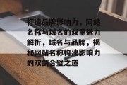打造品牌影响力，网站名称与域名的双重魅力解析，域名与品牌，揭秘网站名称构建影响力的双剑合璧之道