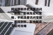 网站限制手机流量访问，原因、影响及应对策略，手机流量访问受限，原因剖析、影响解读与应对攻略