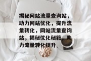 揭秘网站流量查询站，助力网站优化，提升流量转化，网站流量查询站，揭秘优化秘籍，助力流量转化提升