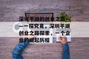 深圳平湖的创业之路——一探究竟,深圳平湖创业之路探索,一个企业的崛起历程 深圳平湖的创业之路——一探究竟,深圳平湖创业之路探索,一个企业的崛起历程
