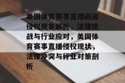 美国体育赛事直播画面侵权现象解析，法律挑战与行业应对，美国体育赛事直播侵权现状，法律冲突与行业对策剖析