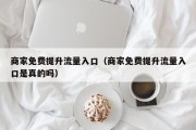 商家免费提升流量入口（商家免费提升流量入口是真的吗）