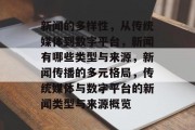 新闻的多样性，从传统媒体到数字平台，新闻有哪些类型与来源，新闻传播的多元格局，传统媒体与数字平台的新闻类型与来源概览