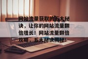 网站流量获取的五大秘诀，让你的网站流量翻倍增长！网站流量翻倍攻略，五大秘诀揭秘！