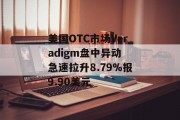 美国OTC市场Veradigm盘中异动 急速拉升8.79%报9.90美元 美国OTC市场Veradigm盘中异动 急速拉升8.79%报9.90美元