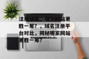 注册域名，哪个网站更胜一筹？，域名注册平台对比，揭秘哪家网站更胜一筹？