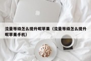 流量等级怎么提升呢苹果（流量等级怎么提升呢苹果手机）