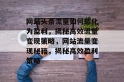 网站头条流量如何转化为盈利，揭秘高效流量变现策略，网站流量变现秘籍，揭秘高效盈利策略