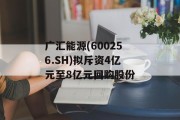 广汇能源(600256.SH)拟斥资4亿元至8亿元回购股份 广汇能源(600256.SH)拟斥资4亿元至8亿元回购股份