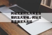 网站流量转化为真金白银的五大策略，网站流量变现五大高招