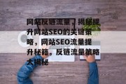 网站反链流量，揭秘提升网站SEO的关键策略，网站SEO流量提升秘籍，反链流量策略大揭秘