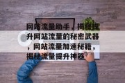 网站流量助手，揭秘提升网站流量的秘密武器，网站流量加速秘籍，揭秘流量提升神器