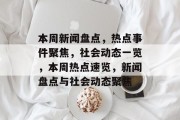 本周新闻盘点，热点事件聚焦，社会动态一览，本周热点速览，新闻盘点与社会动态聚焦