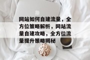 网站如何自建流量，全方位策略解析，网站流量自建攻略，全方位流量提升策略揭秘