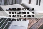 网站流量移动套餐，解锁数字生活新体验，畅享移动生活，解锁网站流量新套餐体验