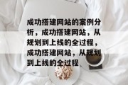 成功搭建网站的案例分析，成功搭建网站，从规划到上线的全过程，成功搭建网站，从规划到上线的全过程