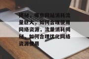 揭秘，哪些网站消耗流量巨大，如何合理使用网络资源，流量消耗揭秘，如何合理优化网络资源使用