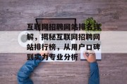 互联网招聘网站排名详解，揭秘互联网招聘网站排行榜，从用户口碑到实力专业分析