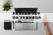 多尼戈尔股份-B盘中异动 下午盘快速拉升9.13% 多尼戈尔股份-B盘中异动 下午盘快速拉升9.13%