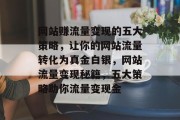 网站赚流量变现的五大策略，让你的网站流量转化为真金白银，网站流量变现秘籍，五大策略助你流量变现金