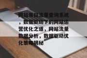 网站每日流量查询系统，数据驱动下的网站运营优化之道，网站流量数据分析，数据驱动优化策略揭秘