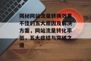 揭秘网站流量转换效果不佳的五大原因及解决方案，网站流量转化率低，五大症结与突破之道