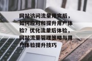 网站访问流量用完后，如何应对和提升用户体验？优化流量后体验，网站流量管理策略与用户体验提升技巧