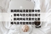 新闻网站流量管理分析，策略与优化路径探讨，新闻网站流量优化策略与高效管理路径研究