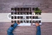 网站备案撤销，原因、影响及应对策略，网站备案撤销，探究原因、分析影响与制定应对策略