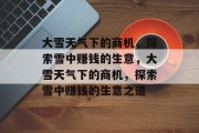大雪天气下的商机,探索雪中赚钱的生意,大雪天气下的商机,探索雪中赚钱的生意之道 大雪天气下的商机,探索雪中赚钱的生意,大雪天气下的商机,探索雪中赚钱的生意之道