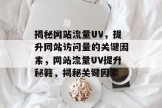 揭秘网站流量UV，提升网站访问量的关键因素，网站流量UV提升秘籍，揭秘关键因素