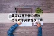 美国12月份核心通胀出现六个月来首次下降 美国12月份核心通胀出现六个月来首次下降