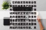 在现代的信息化时代,互联网已经渗透到我们生活的各个方面。而在网络的世界中,网站作为一个重要的组成部分,它的稳定性和安全性直接影响着用户的体验和信息的传播。为了保证网站的正常运行和信息的准确传递,许多开发者都会使用一些特定的软件或者技术来增强网站的功能和性能。其中,网站模块插件就是一种非常常见且实用的技术。,网站模块插件,提高网站功能与性能的关键技术 在现代的信息化时代,互联网已经渗透到我们生活的各个方面。而在网络的世界中,网站作为一个重要的组成部分,它的稳定性和安全性直接影响着用户的体验和信息的传播。为了保证网站的正常运行和信息的准确传递,许多开发者都会使用一些特定的软件或者技术来增强网站的功能和性能。其中,网站模块插件就是一种非常常见且实用的技术。,网站模块插件,提高网站功能与性能的关键技术
