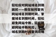 轻松应对网站域名到期困扰——教你如何查询网站域名到期时间，掌握域名到期时间，轻松避免网站中断，轻松规避网站中断风险，掌握域名到期时间查询攻略