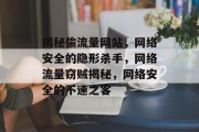 揭秘偷流量网站，网络安全的隐形杀手，网络流量窃贼揭秘，网络安全的不速之客
