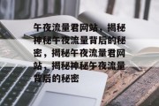 午夜流量君网站，揭秘神秘午夜流量背后的秘密，揭秘午夜流量君网站，揭秘神秘午夜流量背后的秘密