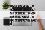 网站流量突破3万，揭秘高效引流策略，助力企业快速崛起，揭秘网站流量破3万秘诀，高效引流策略助力企业崛起