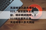 天涯明星八卦大爆料2018，娱乐圈风云再起，精彩瞬间回顾，2018娱乐圈风云录，天涯明星八卦大揭秘
