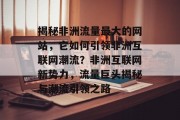 揭秘非洲流量最大的网站，它如何引领非洲互联网潮流？非洲互联网新势力，流量巨头揭秘与潮流引领之路
