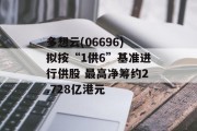 多想云(06696)拟按“1供6”基准进行供股 最高净筹约2.728亿港元 多想云(06696)拟按“1供6”基准进行供股 最高净筹约2.728亿港元