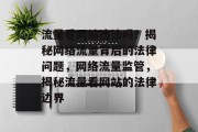流量看网站违法吗？揭秘网络流量背后的法律问题，网络流量监管，揭秘流量看网站的法律边界