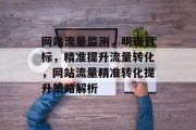 网站流量监测，明确目标，精准提升流量转化，网站流量精准转化提升策略解析