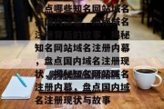盘点哪些知名网站域名在国内注册，揭秘域名注册背后的故事，揭秘知名网站域名注册内幕，盘点国内域名注册现状，揭秘知名网站域名注册内幕，盘点国内域名注册现状与故事