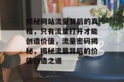 揭秘网站流量背后的真相，只有流量打开才能创造价值，流量密码揭秘，揭秘流量背后的价值创造之道