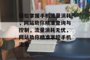 轻松掌握手机流量消耗，网站助你精准查询与控制，流量消耗无忧，网站助你精准掌控手机流量