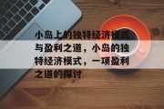 小岛上的独特经济模式与盈利之道,小岛的独特经济模式,一项盈利之道的探讨 小岛上的独特经济模式与盈利之道,小岛的独特经济模式,一项盈利之道的探讨