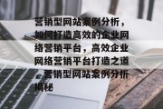 营销型网站案例分析，如何打造高效的企业网络营销平台，高效企业网络营销平台打造之道，营销型网站案例分析揭秘