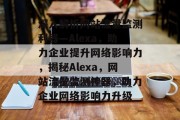 深入解析网站流量监测利器—Alexa，助力企业提升网络影响力，揭秘Alexa，网站流量监测神器，助力企业网络影响力升级