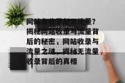 网站有收录却无流量？揭秘网站收录与流量背后的秘密，网站收录与流量之谜，揭秘无流量收录背后的真相